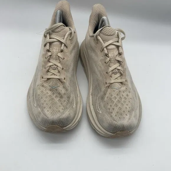 Mens Size 9.5 D Hoka Clifton 9 Shifting Sand Shoes Sneakers 1127895 SSEG