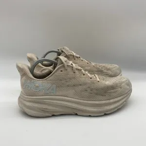 Mens Size 9.5 D Hoka Clifton 9 Shifting Sand Shoes Sneakers 1127895 SSEG