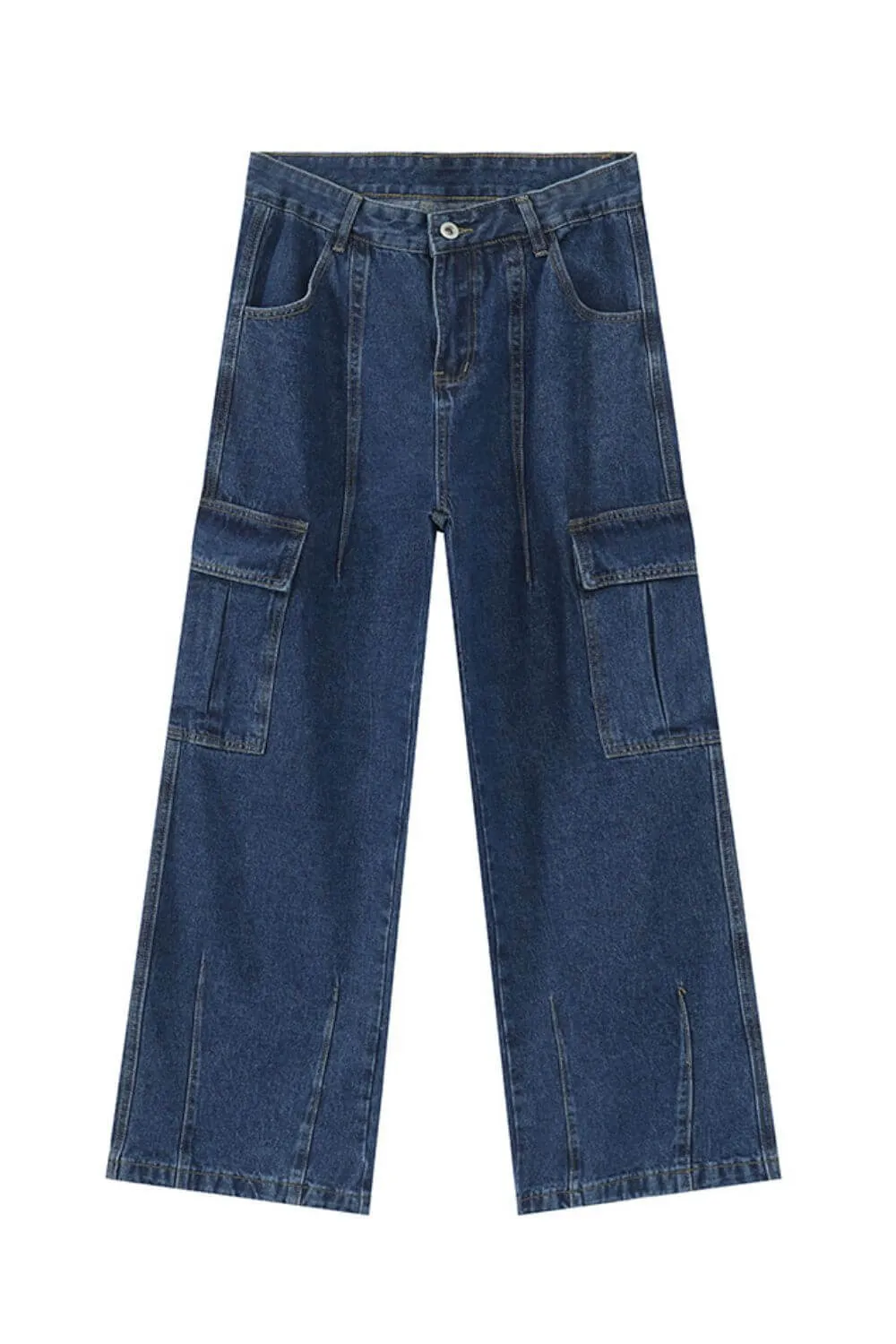 Men’s Straight Cargo Jeans | Rugged Style, All-Day Comfort