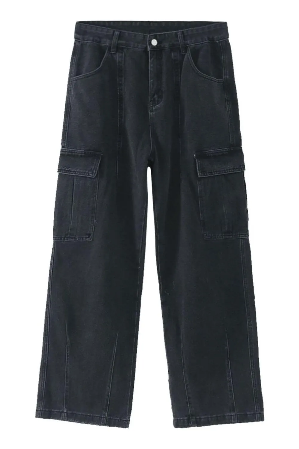 Men’s Straight Cargo Jeans | Rugged Style, All-Day Comfort