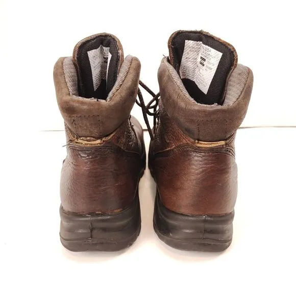 Mens Thorogood WP Safety Toe Leather Slip Resistant Work Lace Up Boots USA Made