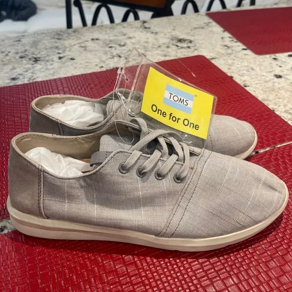 Men's TOMS Casual Shoes, Grey, Size 9