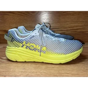 Men's US Sz 12 Hoka One One Rincon 2 1110514 BDBCT Blanc Citrus Running Sneakers