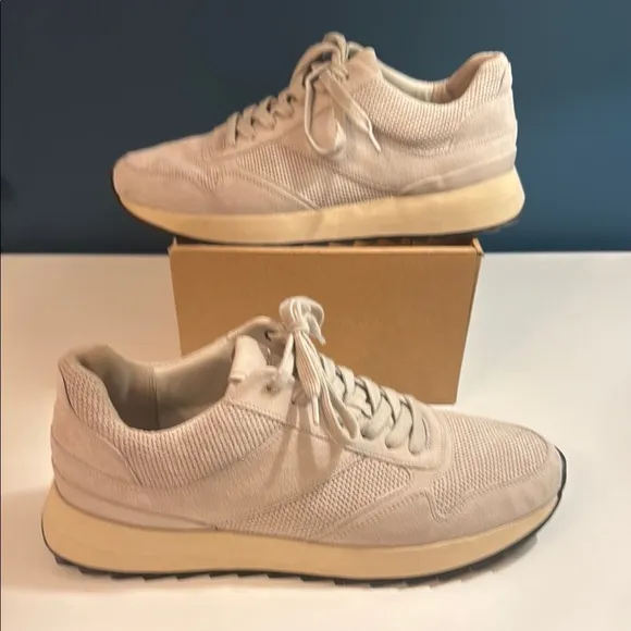 Men’s Vince Edric Perforated Suede Sneakers