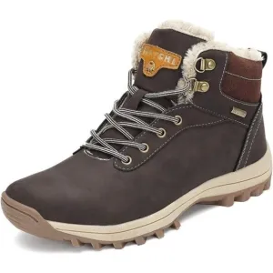 Men's Winter Snow Boots Warm Ankle Anti-Slip Water Resistant Hiking Walking