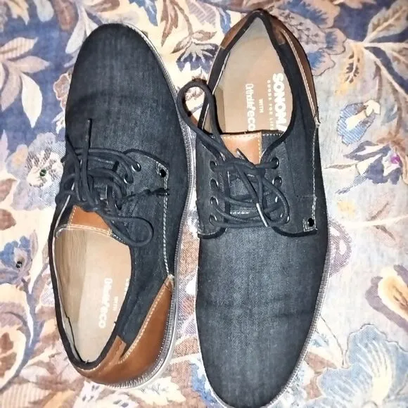 Men's Black and Brown Casual Shoes