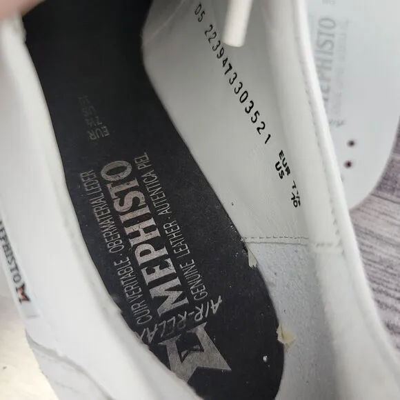Mephisto Olimpia White Multicolor Sneakers Shoes Size US 10