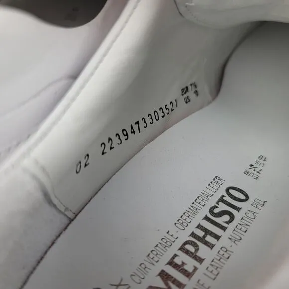 Mephisto Olimpia White Multicolor Sneakers Shoes Size US 10