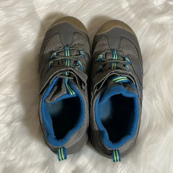 Merrell Boys Gray Blue Outdoor Hiking Shoes