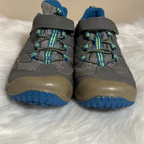 Merrell Boys Gray Blue Outdoor Hiking Shoes