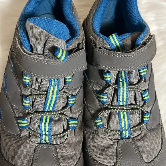 Merrell Boys Gray Blue Outdoor Hiking Shoes