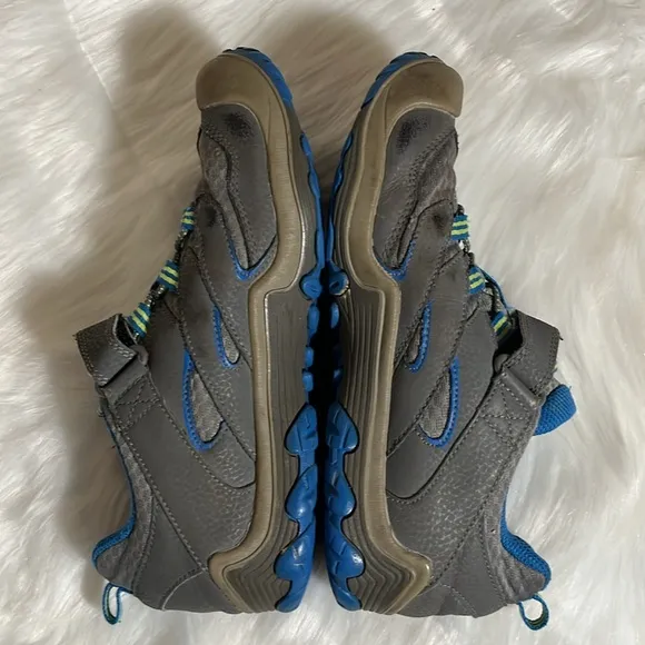 Merrell Boys Gray Blue Outdoor Hiking Shoes