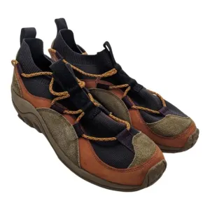 Merrell Jungle Moc Explorer Hiking Shoes Mens Size 10 Orange Beige Suede J003571