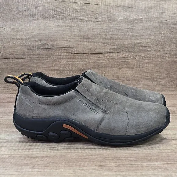 Merrell Jungle Moc Men's Size 13W Gunsmoke Suede Slip-on Shoes (J63787W)