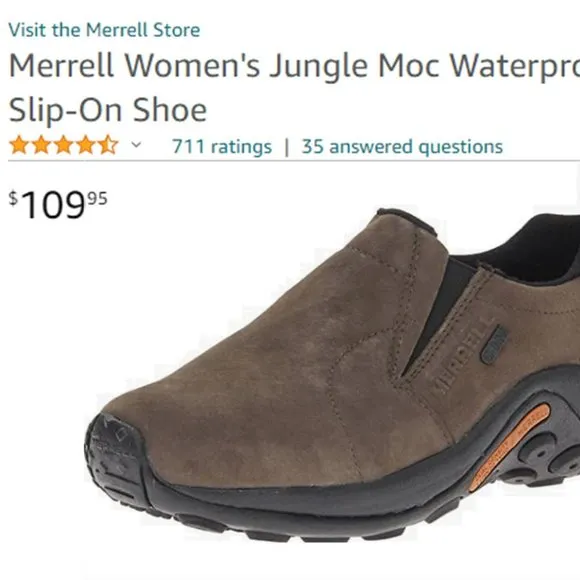 MERRELL Jungle Suede Moc Slip-On Shoes  NEW!!