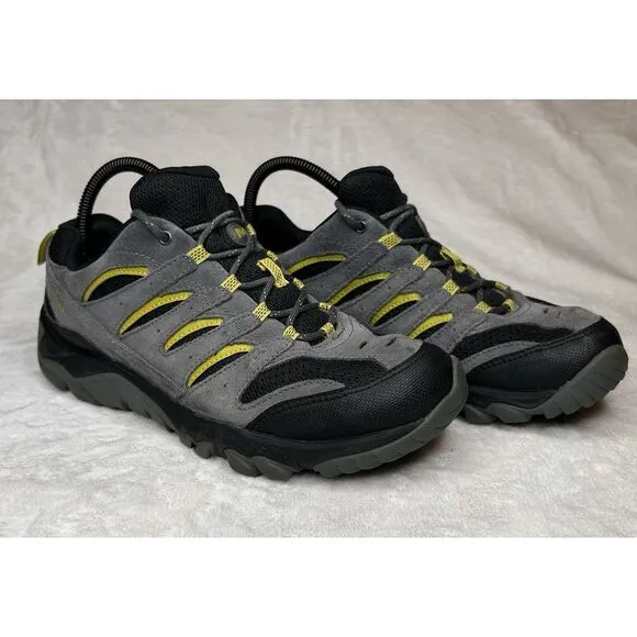 Merrell Mens 8.5 White Pine Vent Hiking Shoes Vibram Turbulence Suede‎ Leather