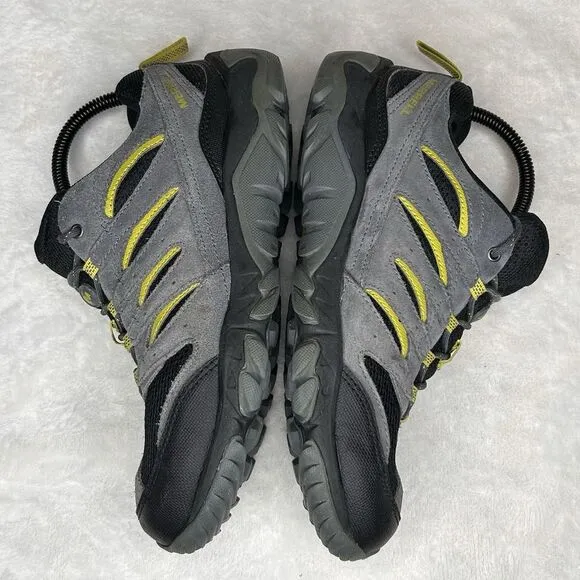 Merrell Mens 8.5 White Pine Vent Hiking Shoes Vibram Turbulence Suede‎ Leather