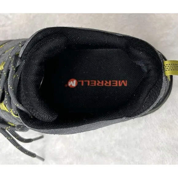 Merrell Mens 8.5 White Pine Vent Hiking Shoes Vibram Turbulence Suede‎ Leather