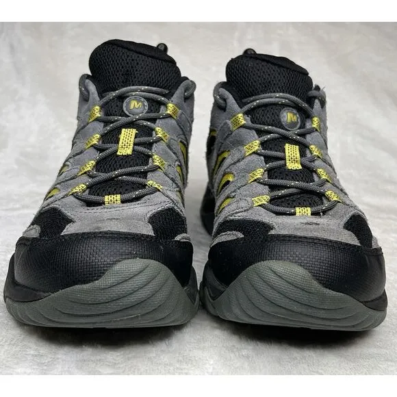 Merrell Mens 8.5 White Pine Vent Hiking Shoes Vibram Turbulence Suede‎ Leather