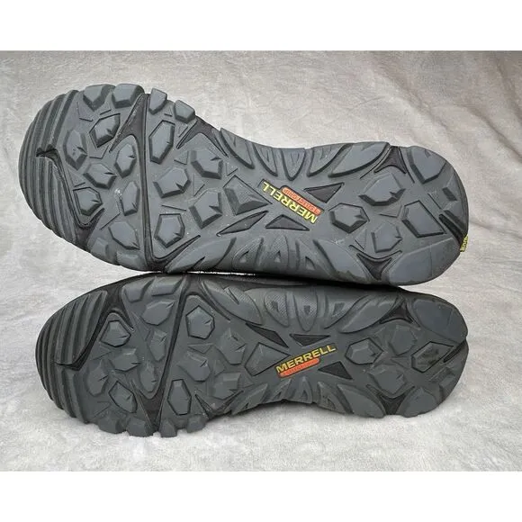 Merrell Mens 8.5 White Pine Vent Hiking Shoes Vibram Turbulence Suede‎ Leather