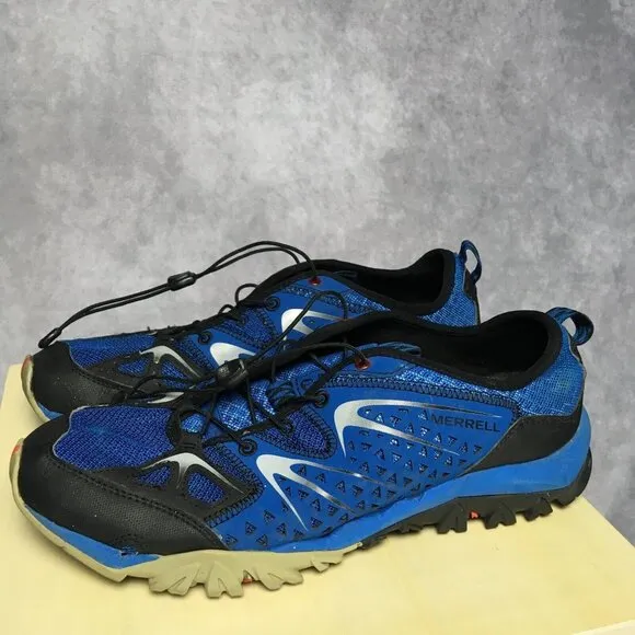 Merrell Mens Capra Rapid Trail Shoes size 9 Blue Dusk Black Hiking J35409