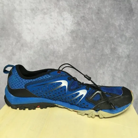 Merrell Mens Capra Rapid Trail Shoes size 9 Blue Dusk Black Hiking J35409