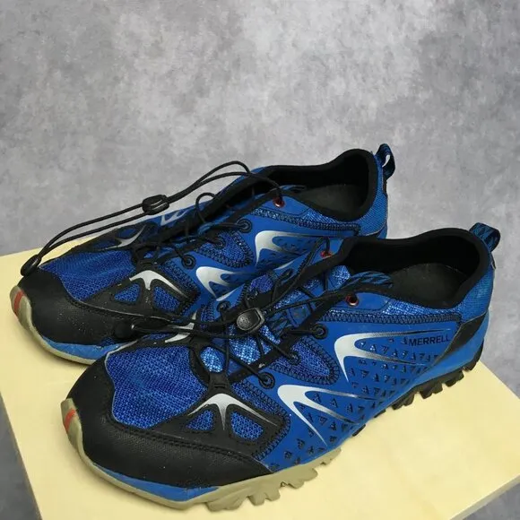 Merrell Mens Capra Rapid Trail Shoes size 9 Blue Dusk Black Hiking J35409