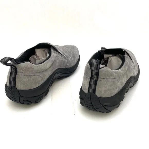 Merrell Men's Grey Suede Leather Jungle Moc Slip-On Shoes J71447