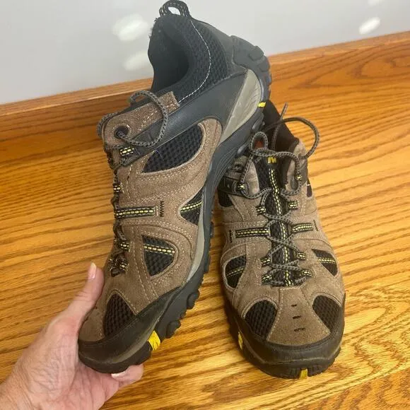 Merrell Men's Hiking Shoe Size 11.5 Brown Suede
