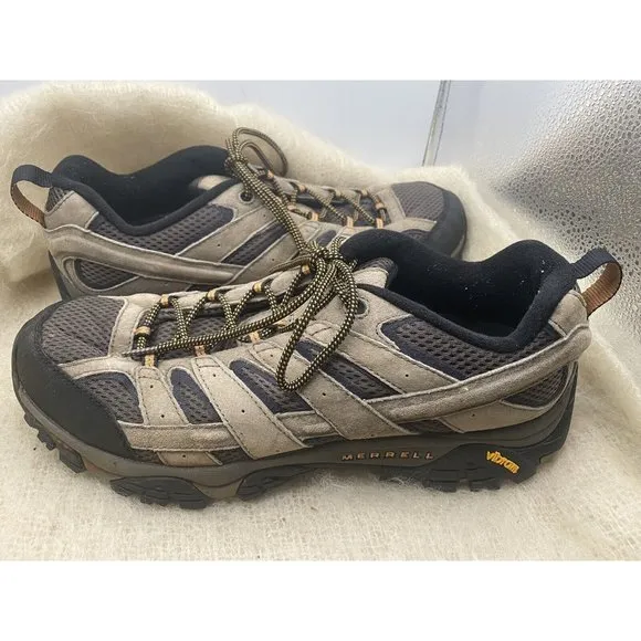 Merrell Mens Moab 2  Hiking Shoes Slightly Used J06011 Size 13
