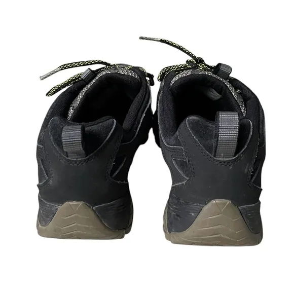 MERRELL Men’s Moab FST Olive Mesh Hiking Shoes Black Gray Yellow 9