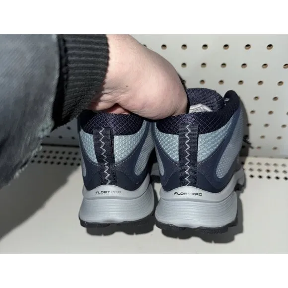Merrell Moab Speed Mid Gore-Tex Womens WP Athletic Hiking Shoes Size 6 Blue