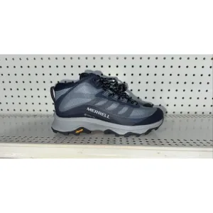 Merrell Moab Speed Mid Gore-Tex Womens WP Athletic Hiking Shoes Size 6 Blue