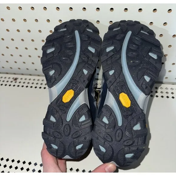 Merrell Moab Speed Mid Gore-Tex Womens WP Athletic Hiking Shoes Size 6 Blue