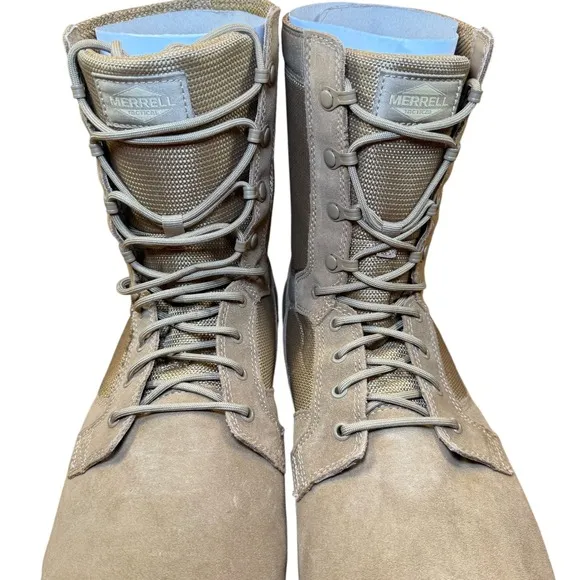 Merrell MQC 2 Tactical Boots Coyote J099375W Size 14W Slip Oil Resistant