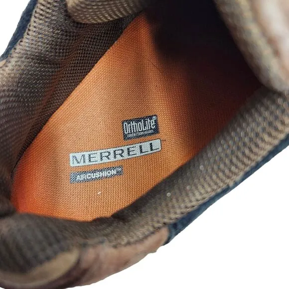 Merrell Refuge Core Mens 10.5 Hiking Shoes Dark Earth Brown Waterproof Casual