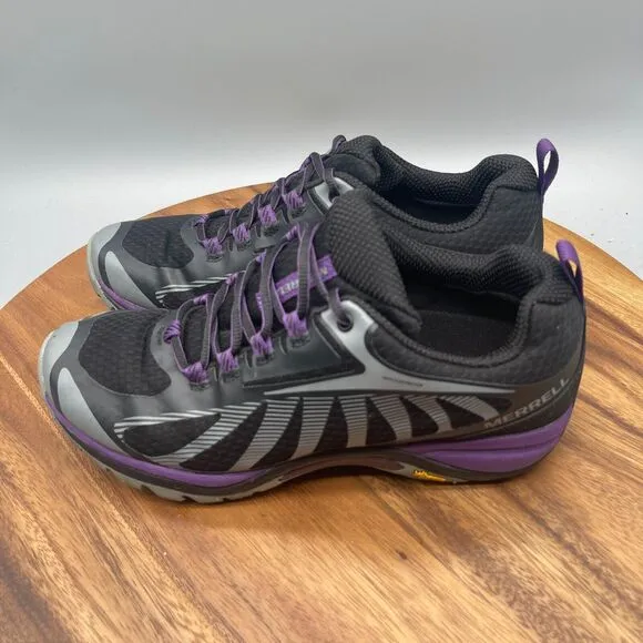 Merrell Siren Edge 3 Shoes Womens Size 9 Hiking Black Acai J034450 Waterproof