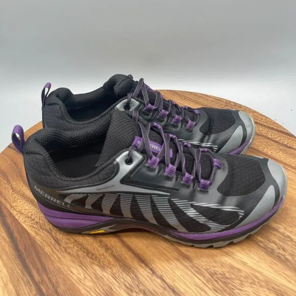 Merrell Siren Edge 3 Shoes Womens Size 9 Hiking Black Acai J034450 Waterproof