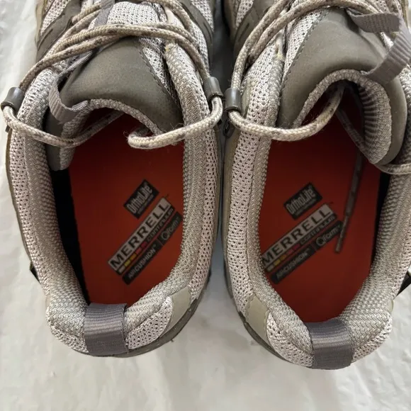 Merrell Siren Sport 3 GORE-TEX Hiking Shoes gray white Vibram soles SZ 9 NWOT