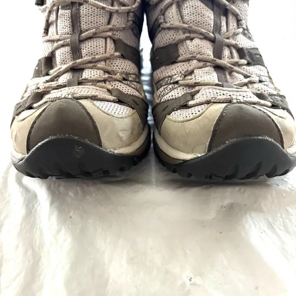 Merrell Siren Sport 3 GORE-TEX Hiking Shoes gray white Vibram soles SZ 9 NWOT