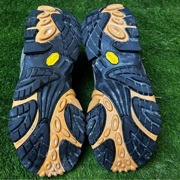 Merrell Tan and Black Athletic Shoes with Rugged Tread