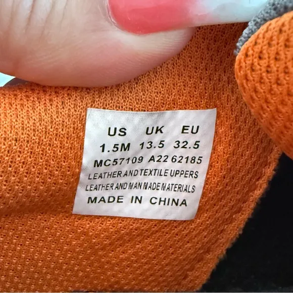 Merrell Trail Chaser Gray and Orange Sneakers with Quick-Lace System