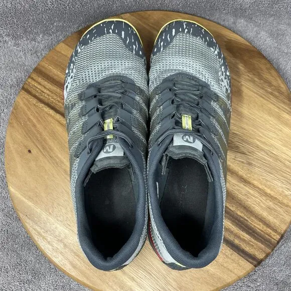 Merrell Trail Glove 5 Barefoot 2 Hiking Running Shoes Gray Mens Size 11.5 Vibram