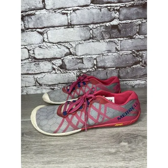 Merrell Vapor Glove 3 Azalea Pink Barefoot Minimalist Running Shoes Women 39EU