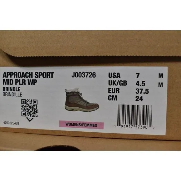 Merrell Womens 7 Approach Sport Mid Polar Waterproof Snow Boots Shoes