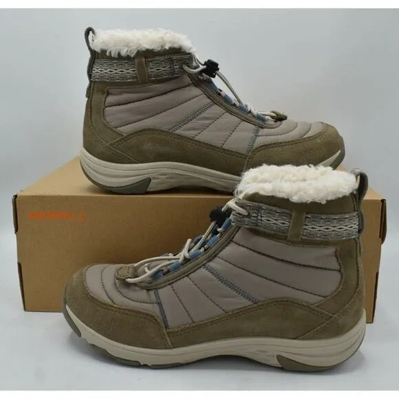 Merrell Womens 8.5 Approach Sport Mid Polar Waterproof Snow Boots Shoes