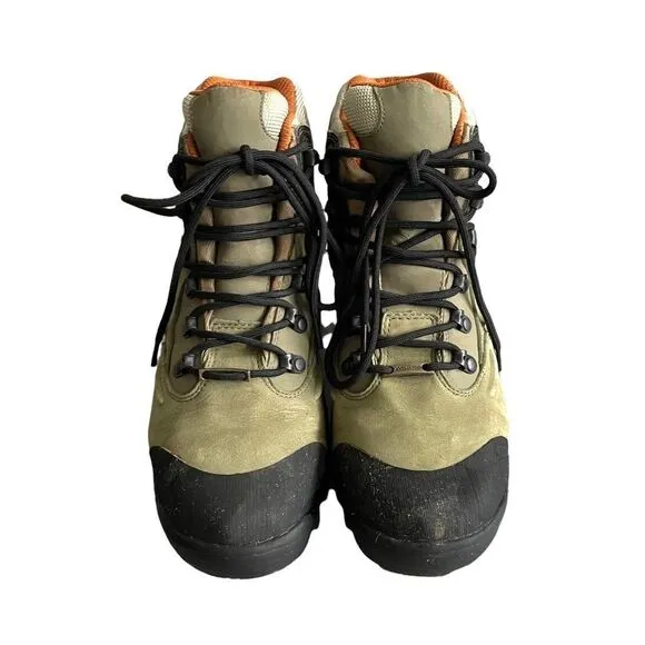 MERRELL Women’s Green Black Lace Up Hiking Ankle Boot Green Black 9