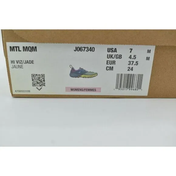 Merrell Womens Size 7 MTL MQM Hi Viz Jade Hiking Shoes Sneakers