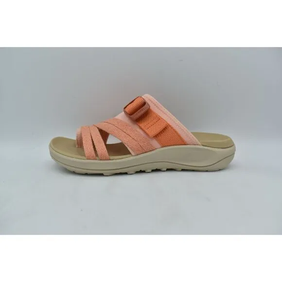 Merrell Womens Size 8 District 4 Post Peach Slide Sandals Shoes