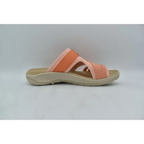 Merrell Womens Size 8 District 4 Post Peach Slide Sandals Shoes